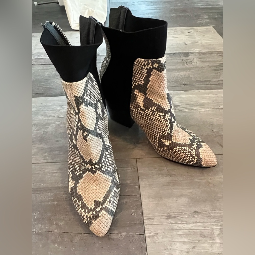 Dolce vita snakeskin booties